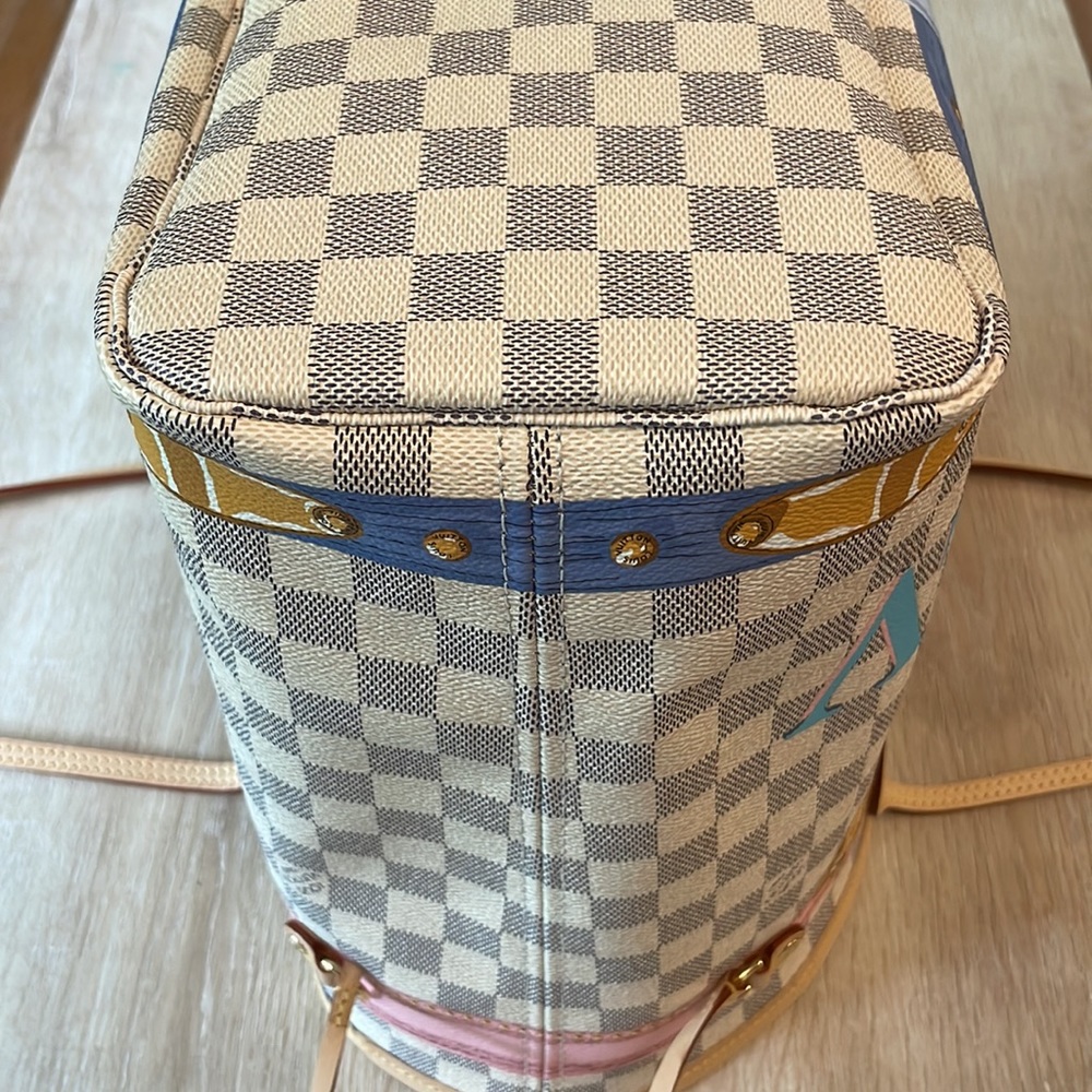 Louis Vuitton Damier Azur Summer Trunks & Bags Neverfull MM🌟LE🌟PRISTINE🌟 - Picture 7 of 15